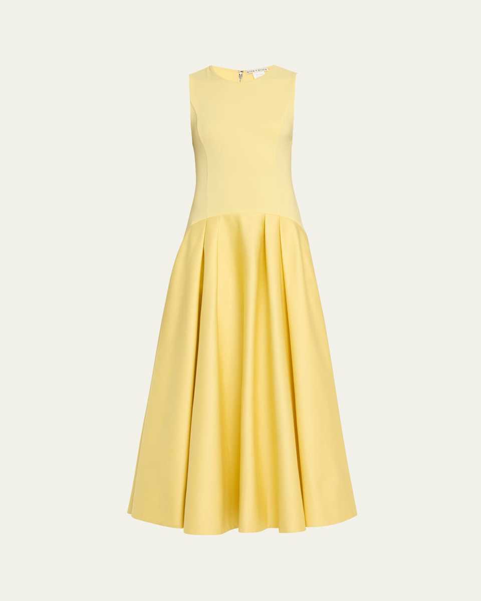 Adley Drop-Waist Midi Dress